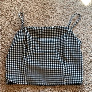 Cute checkered crop top!